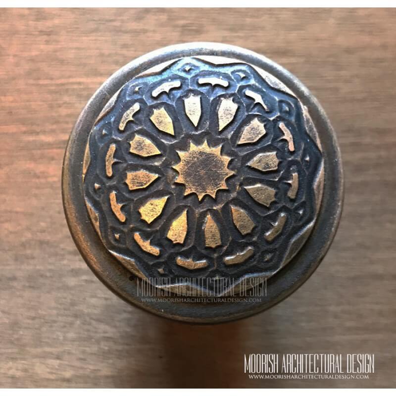 Moorish Brass Cabinet Knob