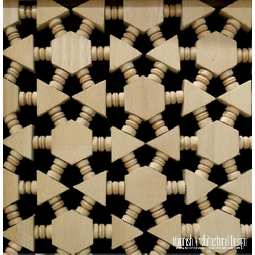 Moroccan Wood Lattice Screen 02