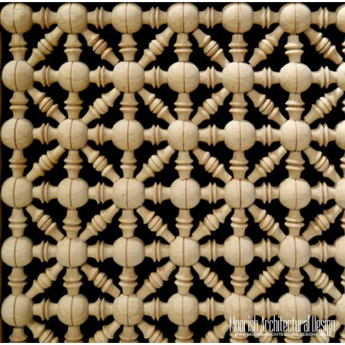 Moroccan Wood Lattice Screen 05