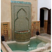 Moroccan Fountain Green